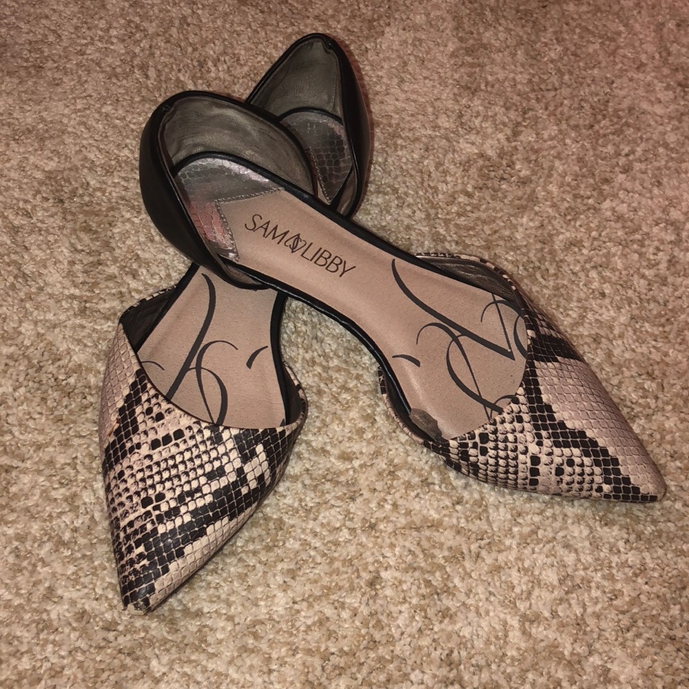 Snake skin flats